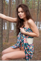 Teen nudity in the forest