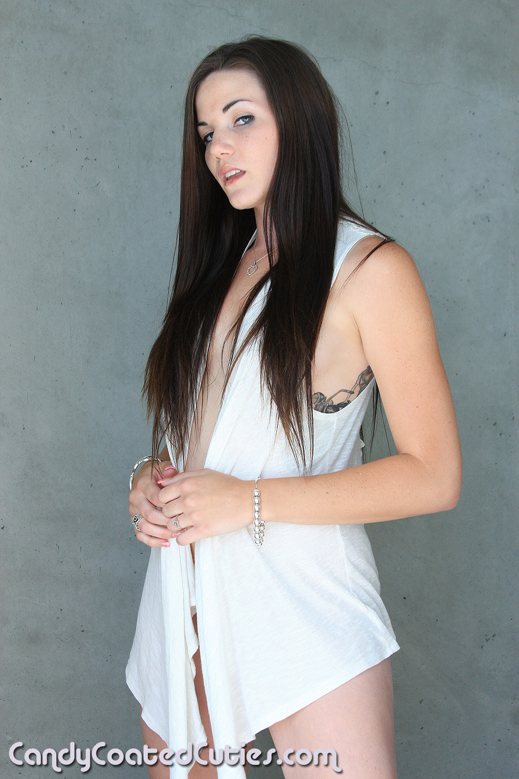 Bree looking sexy in all white 08