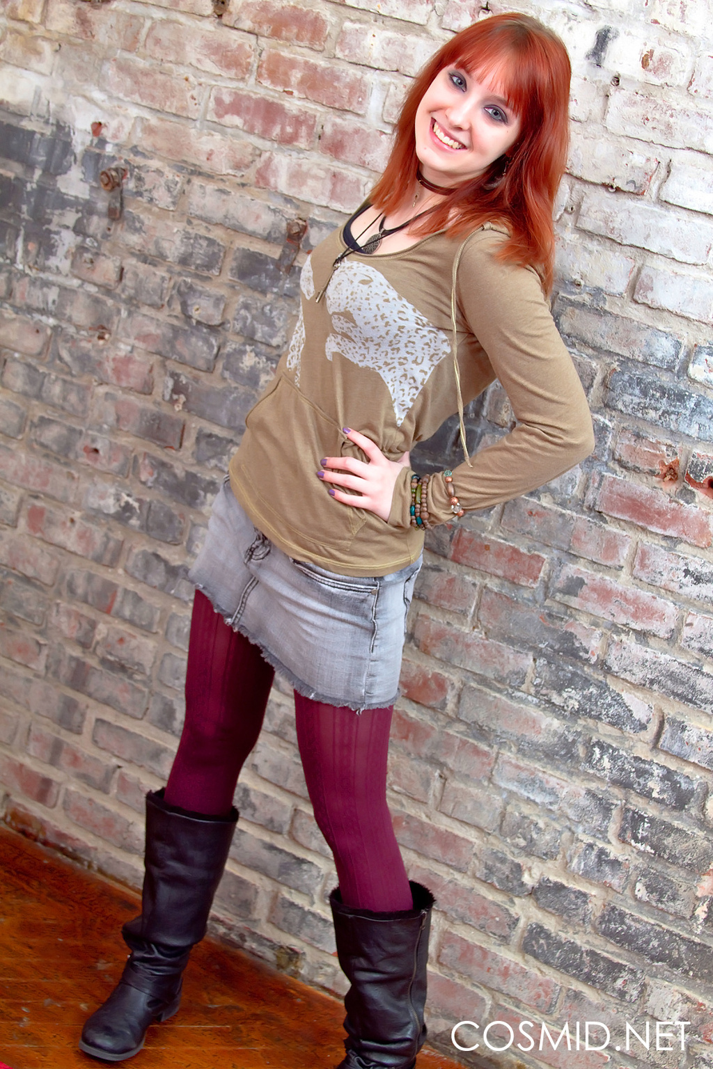 Busty cute redhead 04
