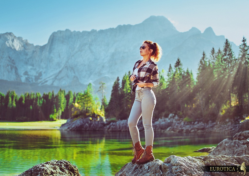 Rina At The Mountain Pond 00