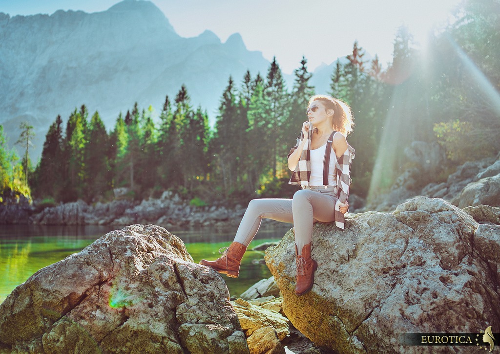 Rina At The Mountain Pond 03
