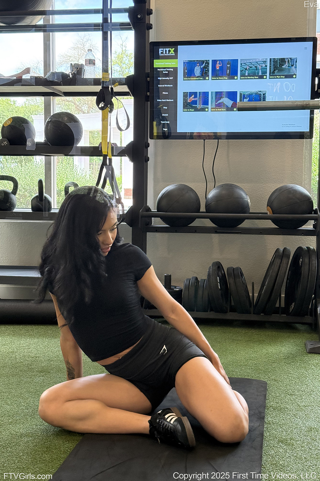 Eva In The Fitness Center 02