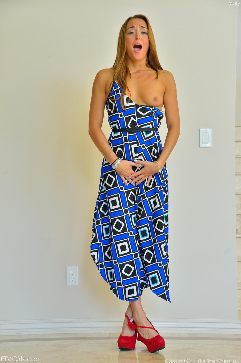 FTV Girls Mary In Blue Printed Dress 11