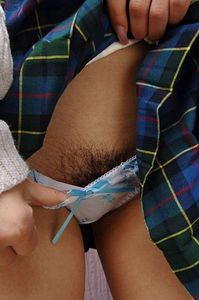 Cute Asian teen with hairy pussy
