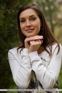 Hot babe takes a foam bath