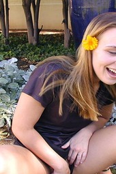 Pussy and flower