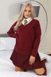 Paige F In A College Uniform