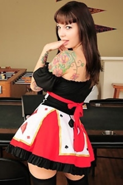 Sexy poker player